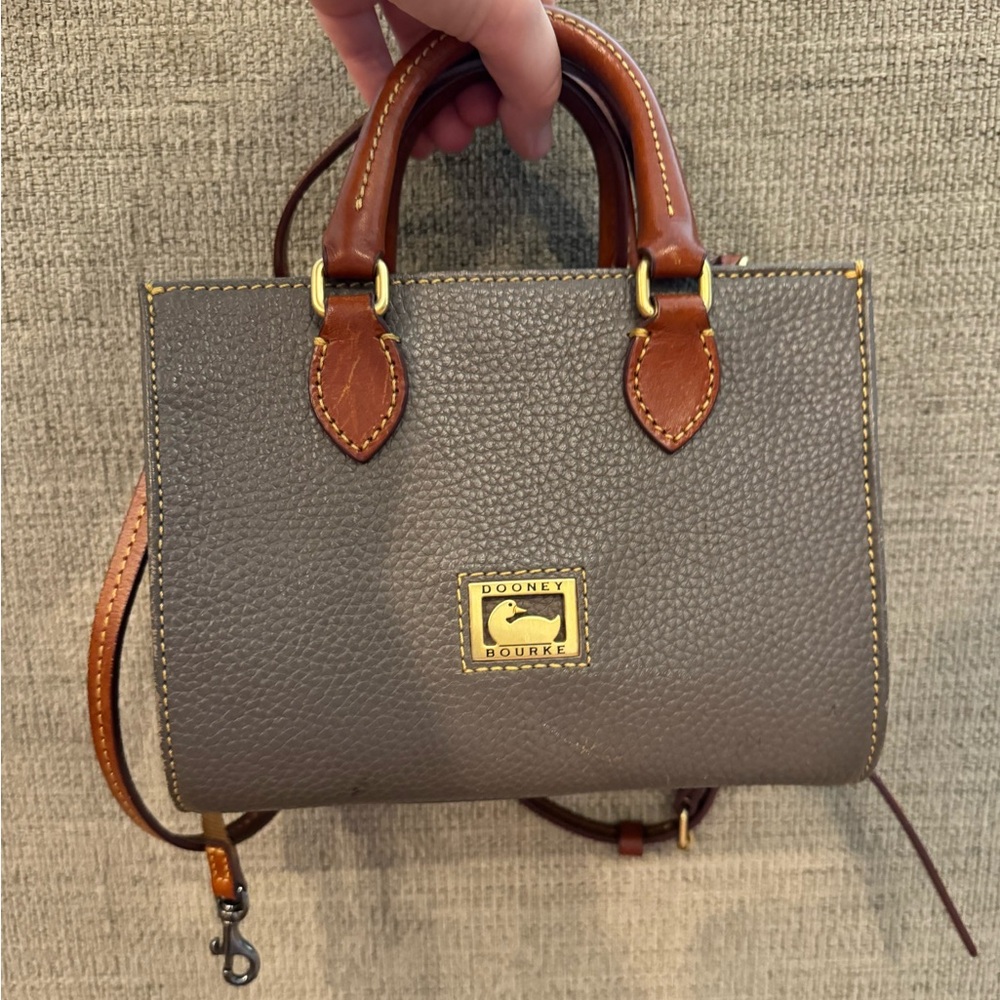Dooney and Bourke Pebble Leather Mini Janine Satchel